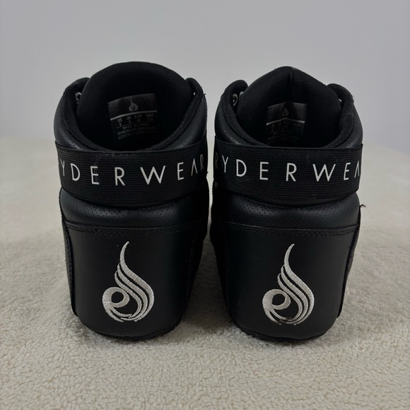 Ryderwear D Mak Black Weightlifting High Top Shoes Men Size 9 Lace Up Sneakers - Picture 3 of 9